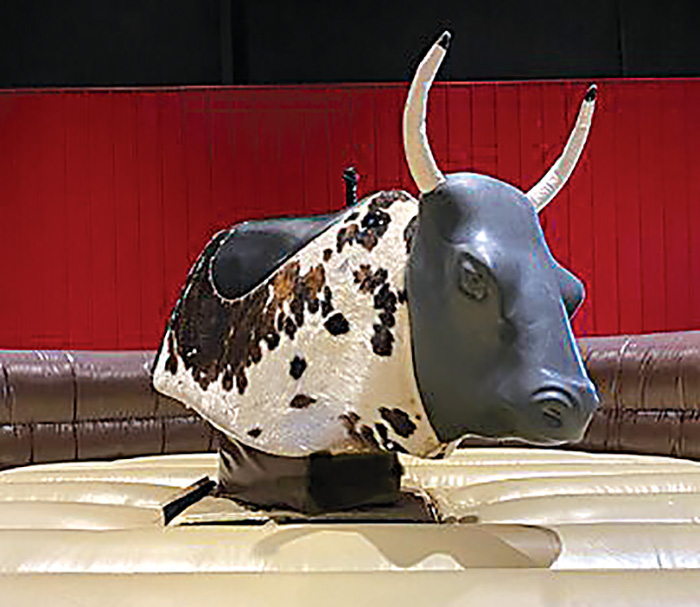  The mechanical bull.